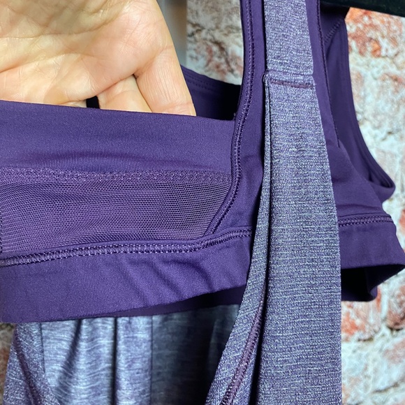 Lululemon Womenʻs Purple 2-In-1 Run Tank Size 4 - Picture 4 of 8